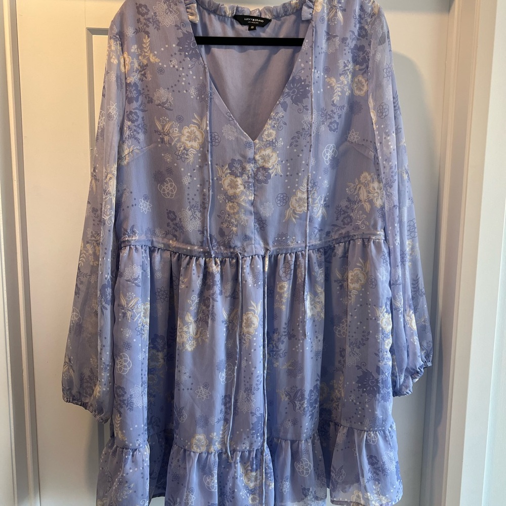 Lucky Brand Lavender Textured Top